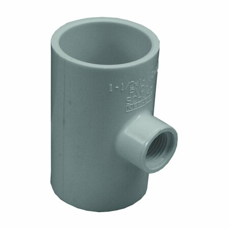 GENOVA PRODUCTS LASCO 402209BC Reducing Pipe Tee, 1-1/2 x 1/2 in, Slip x FIP, PVC, SCH 40 Schedule PVC 02401  4300HA